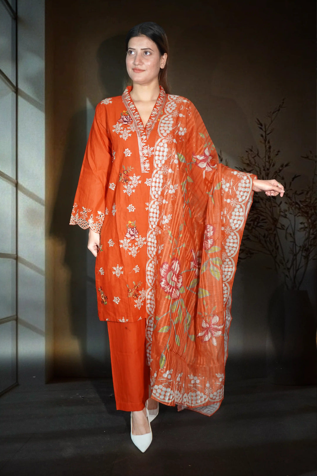 Turkey red 3 piece suit