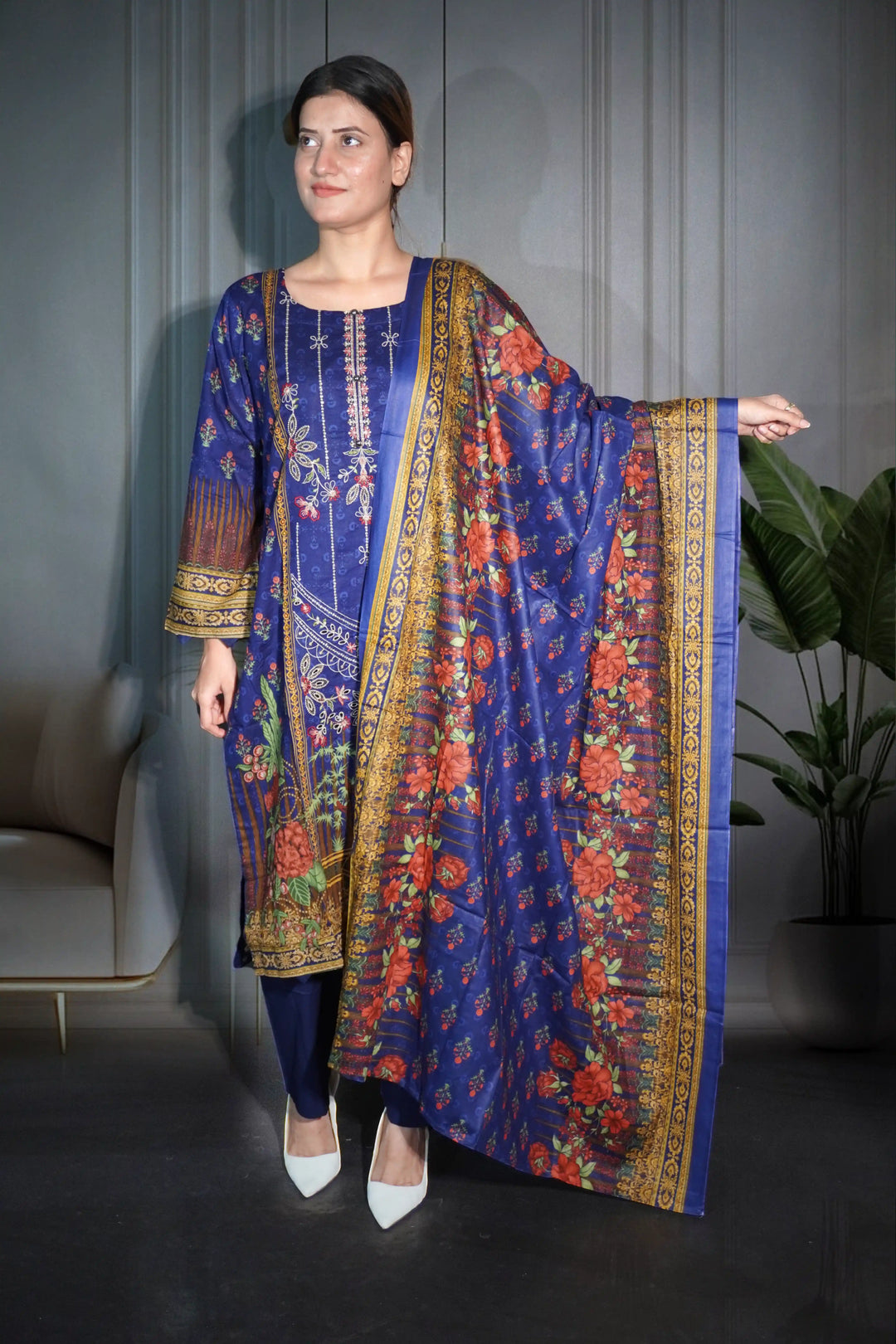 Royal blue 3 piece suit