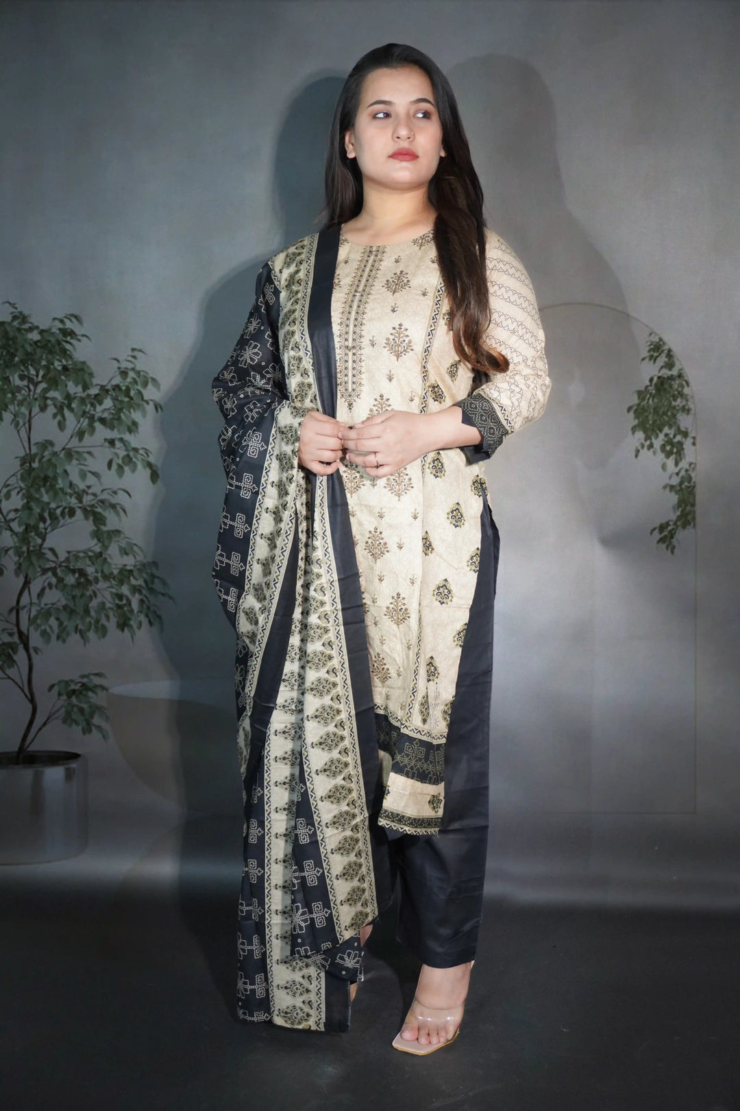 Gardenia cream 3 piece suit