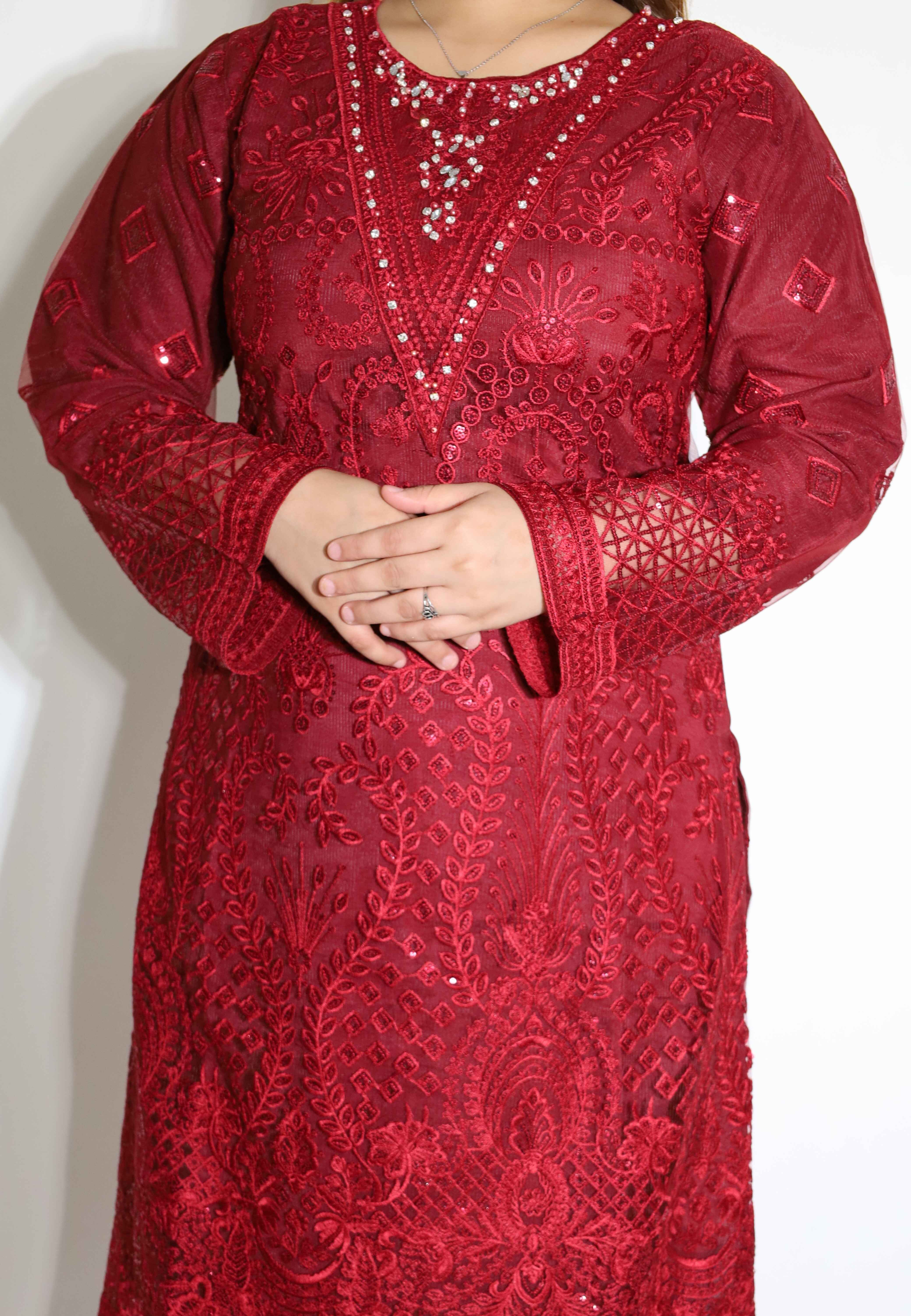 Burnt maroon - 3 piece suit