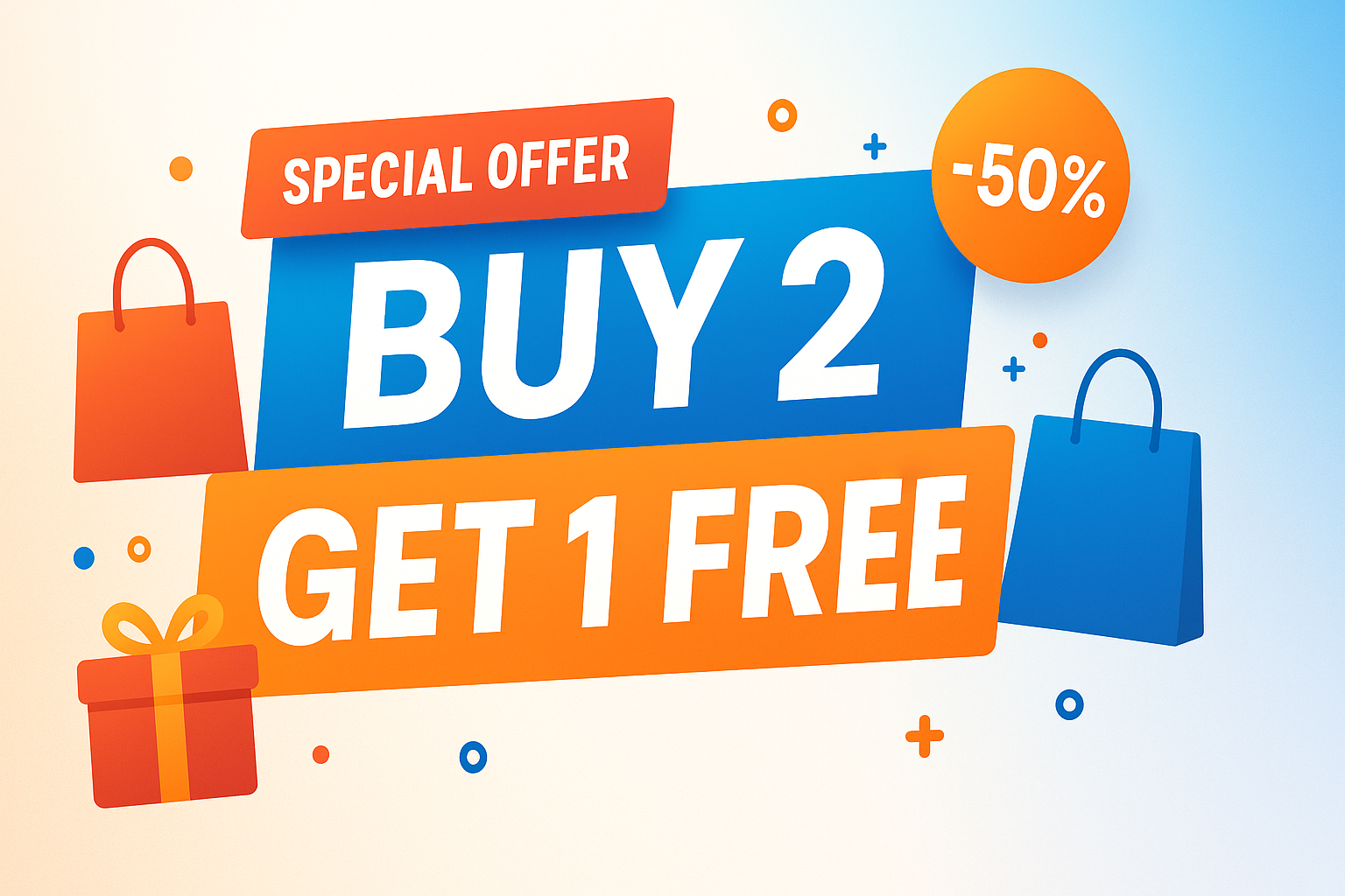 buy two get one