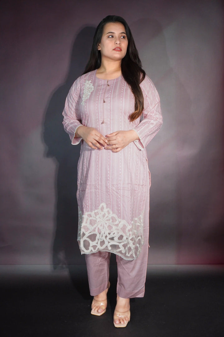 Pink 3 piece suit