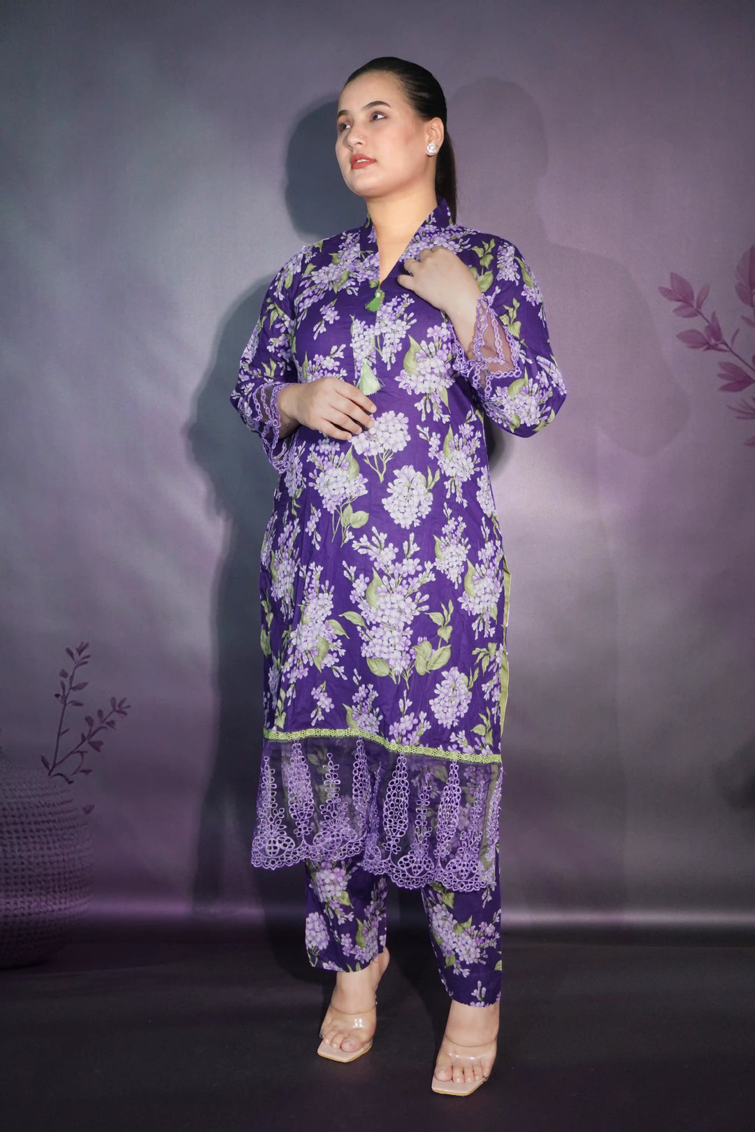 Purple 3 piece suit