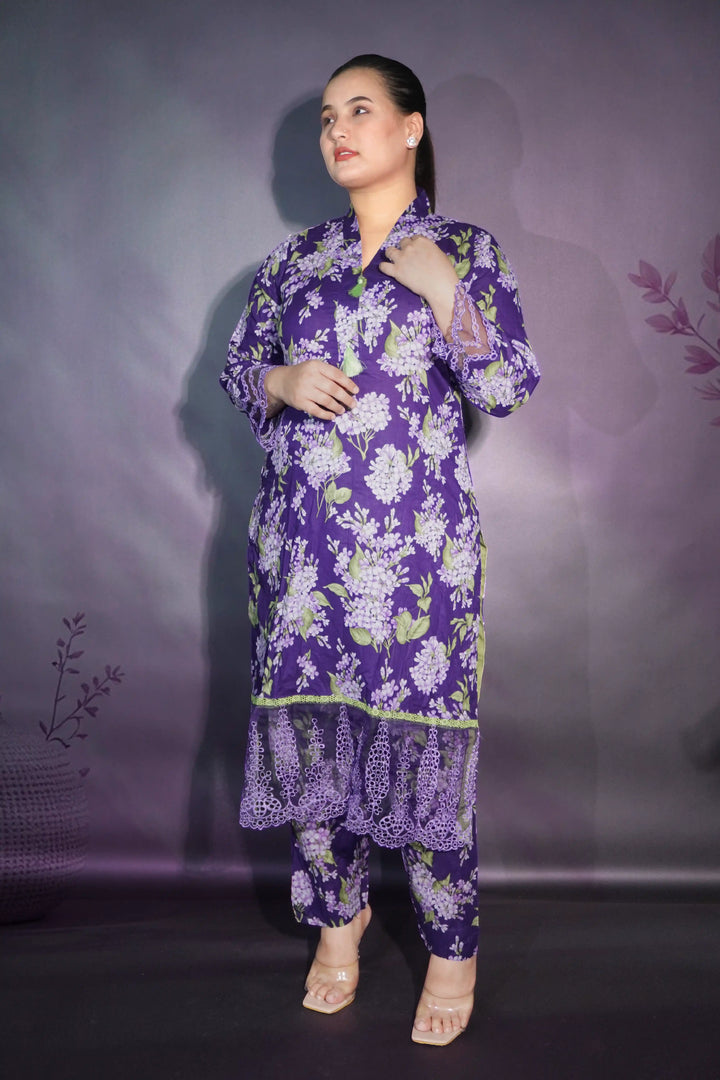 Purple 3 piece suit