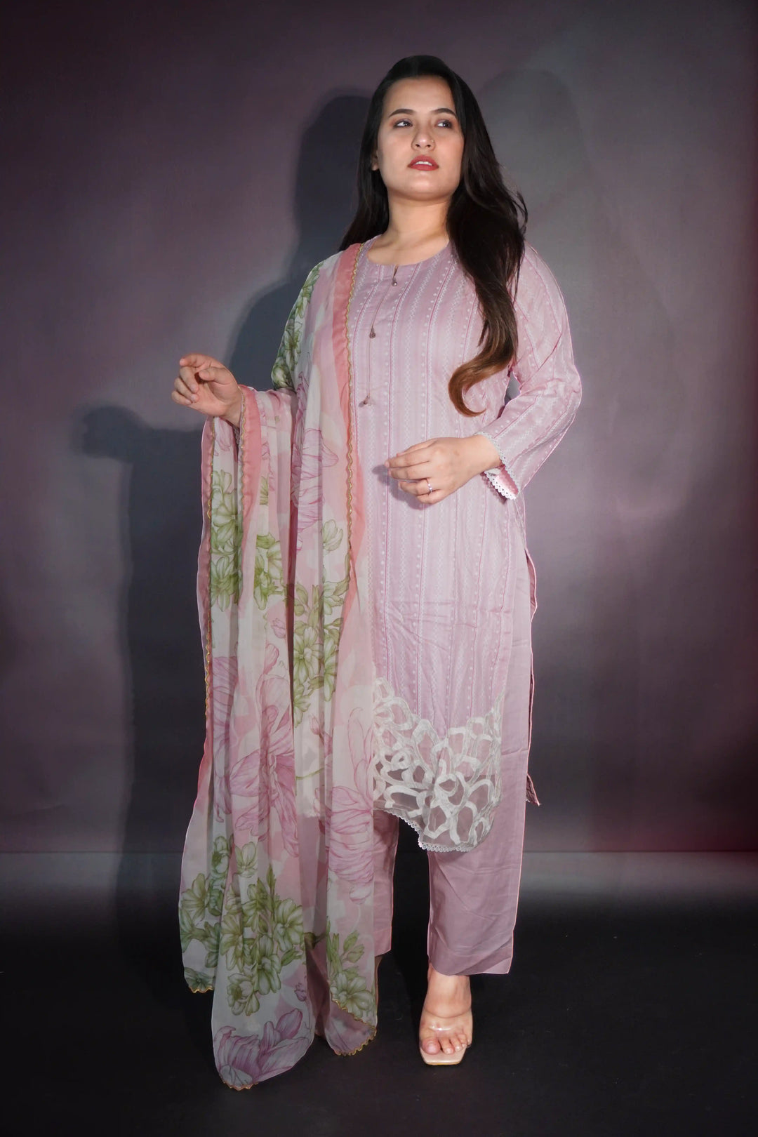 Pink 3 piece suit