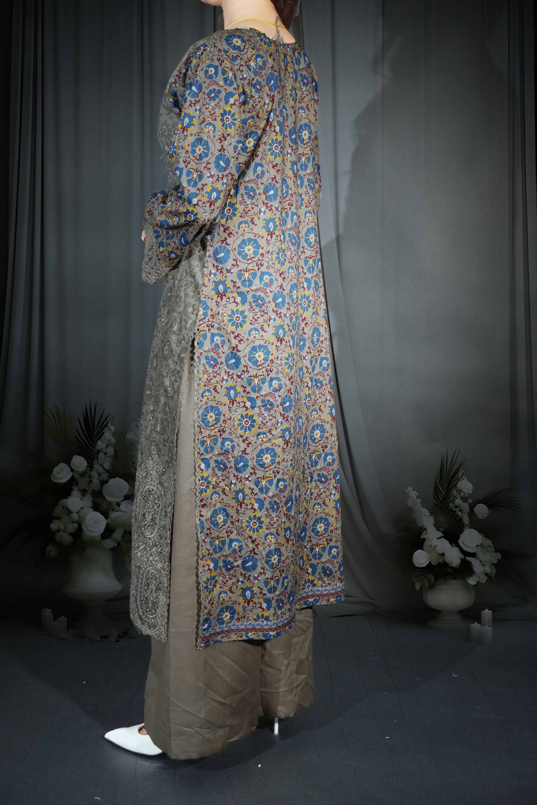 Light Mehendi - 3 Piece Suit