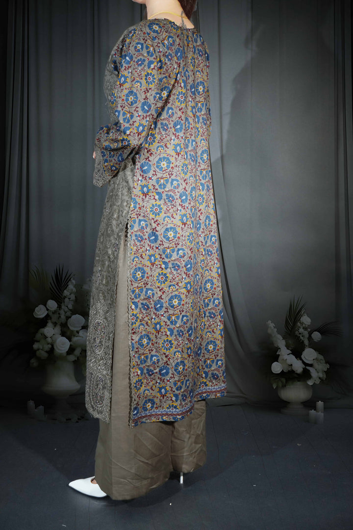 Light Mehendi - 3 Piece Suit