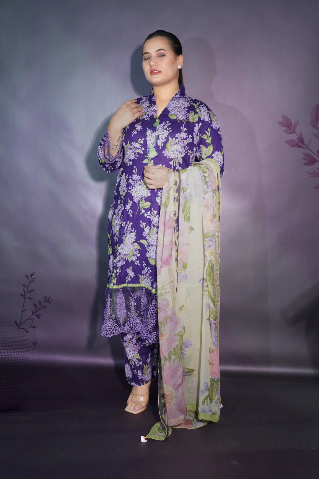 Purple 3 piece suit