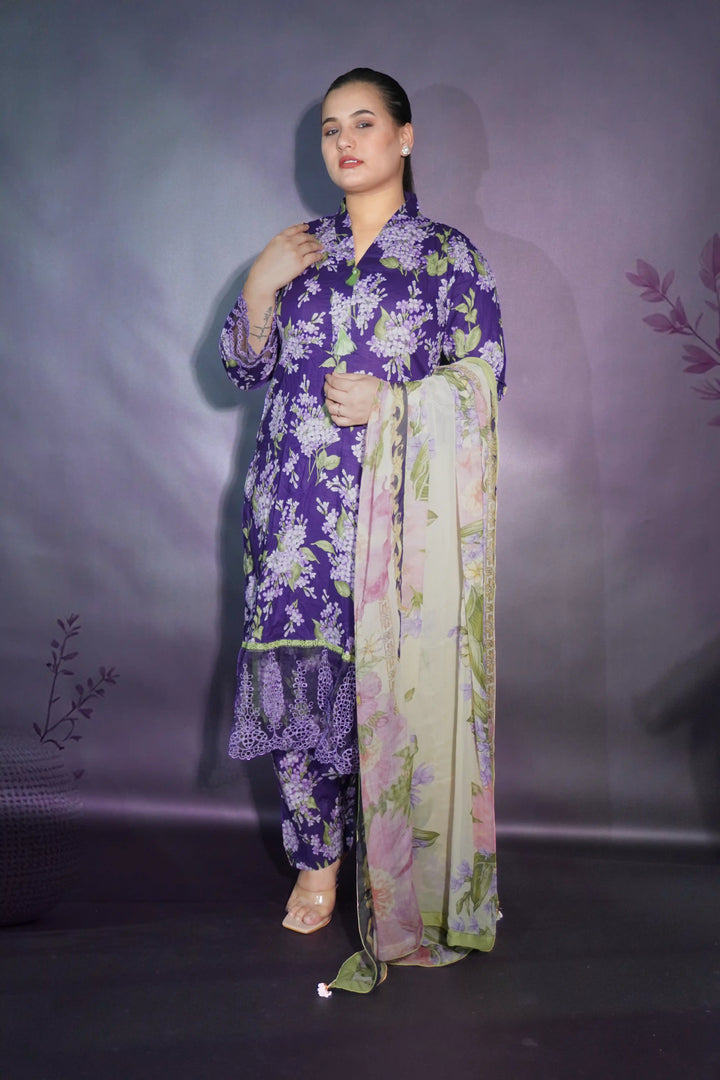 Purple 3 piece suit