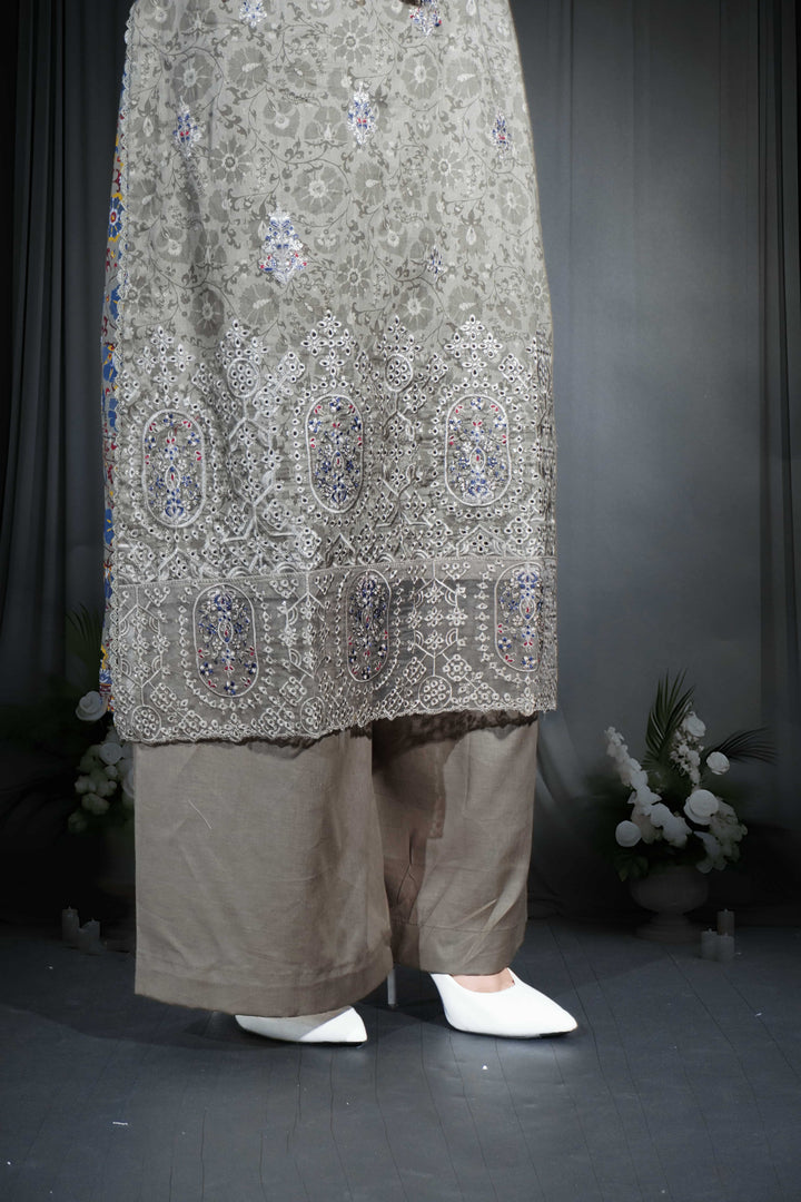 Light Mehendi - 3 Piece Suit