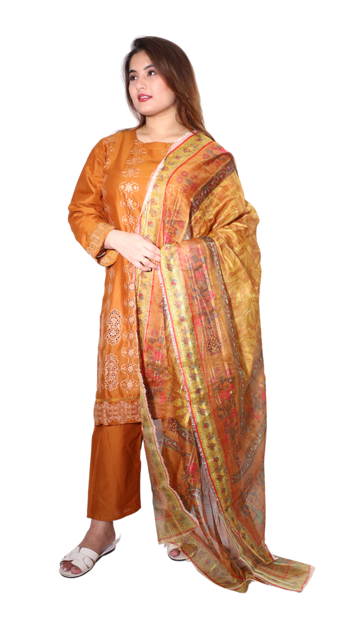 mustard yellow  -3 piece suit
