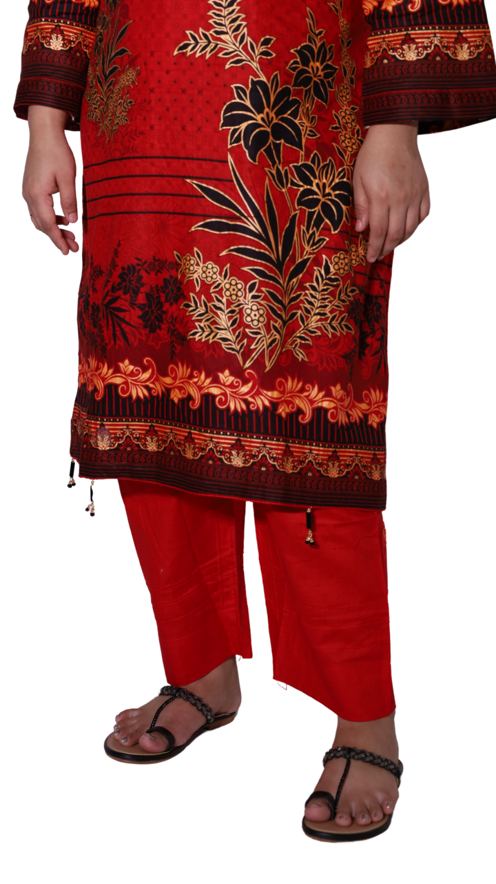 red  - 3 piece suit