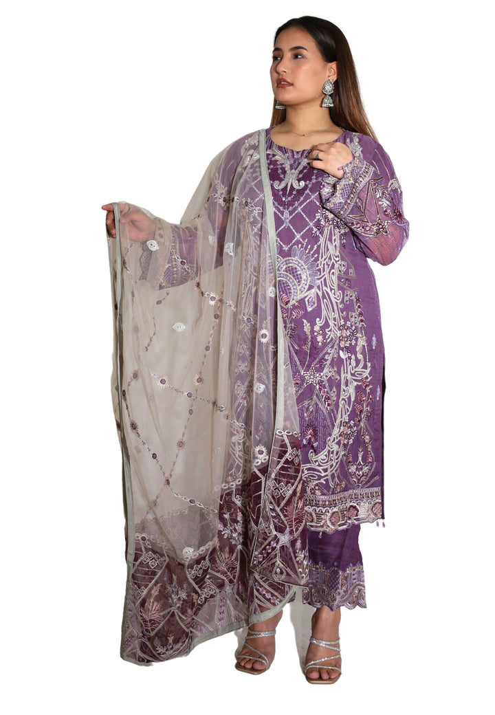 Heather purple - 3 piece suit