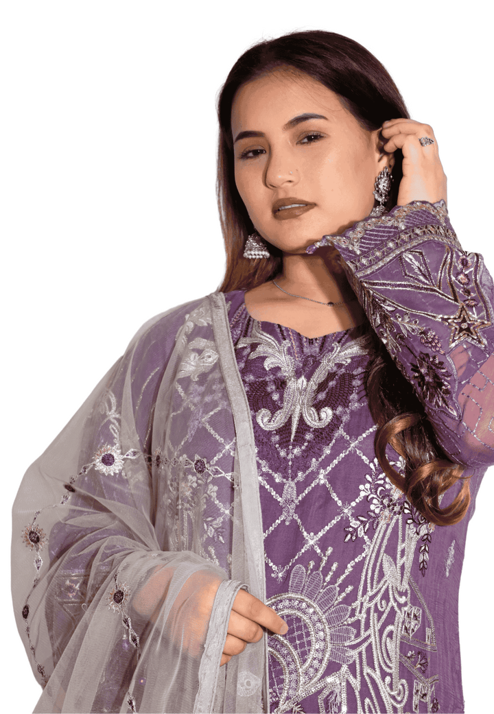 Heather purple - 3 piece suit